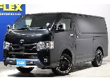 【厳選中古】ハイエースバン　スーパーGL　ダークプイライムⅡ　ディーゼル４WD　寒冷地仕様　パワースライドドア　TRD　床張り　ベッドキット！