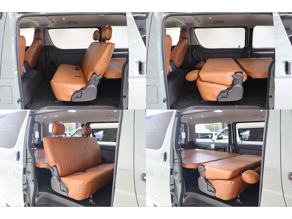 ２列目もゆったり座れる３人掛けシート！