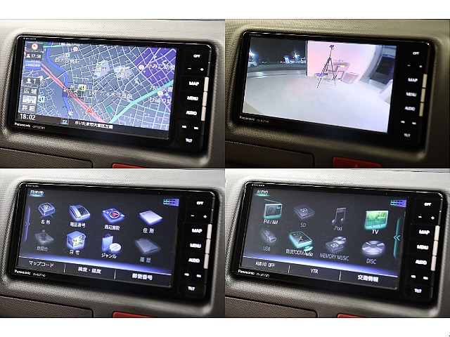 パナソニックフルセグナビ搭載！Bluetoothやテレビも視聴可能！