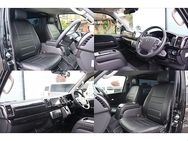 全席にFLEX黒レザーシートカバーを着用！