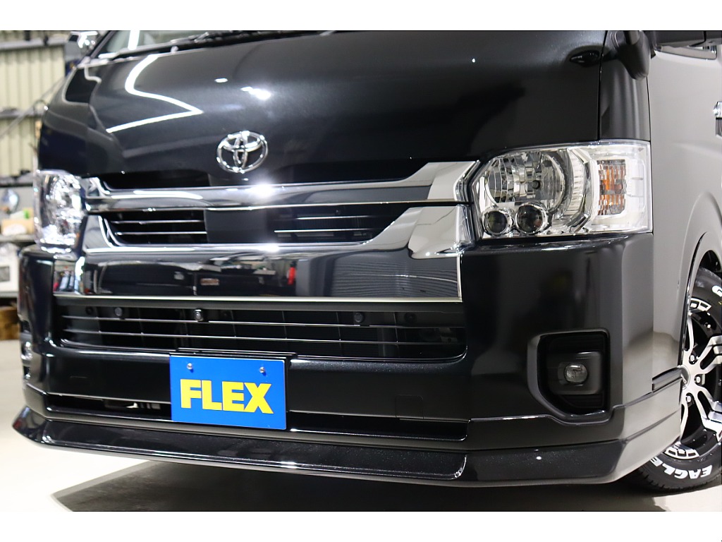 迫力あるエクステリア！FLEXオリジナルフロントスポイラーを装着済みです♪