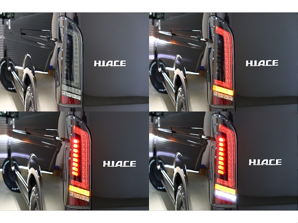 オリジナルテールランプは流れるウィンカーと点滅の切り替えが可能☆