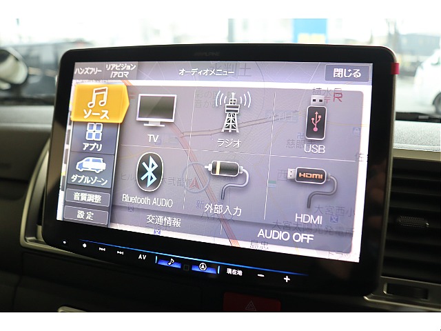 大画面が魅力のアルパインBIGX11メカレスナビを搭載！