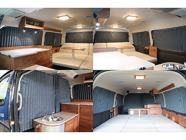 リア5面＋間仕切りカーテンも標準装備！