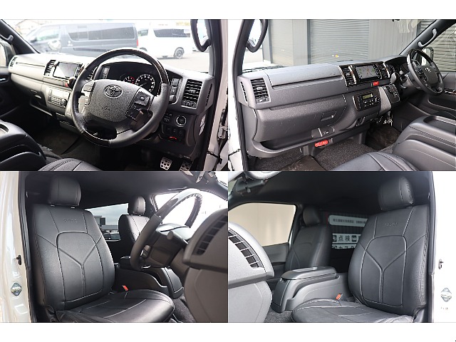 ウッドコンビ内装に全席シートカバーも装着済み☆