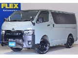 【厳選中古】ハイエースバン　アースカラーPKG　アーバンカーキ　ディーゼル4WD　オフロードスタイル　ブラックエディション　16インチAW/ダンロップタイヤ　シートカバー　ベッド付き☆
