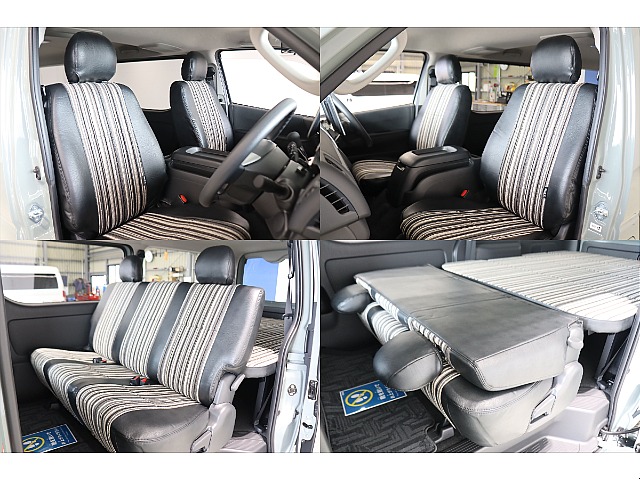 全席に新品ブラック×ストライプシートカバーをカスタム☆