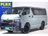 【厳選中古】ハイエースバン　アースカラーPKG　アーバンカーキ　ディーゼル2WD　オフロードスタイル　ブラックエディション　16インチAW/ナスカータイヤ　アルパインナビ　シートカバー　ベッド付き☆