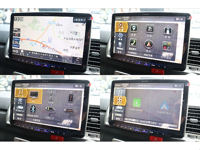大画面アルパイン１１インチメカレスナビ完備！