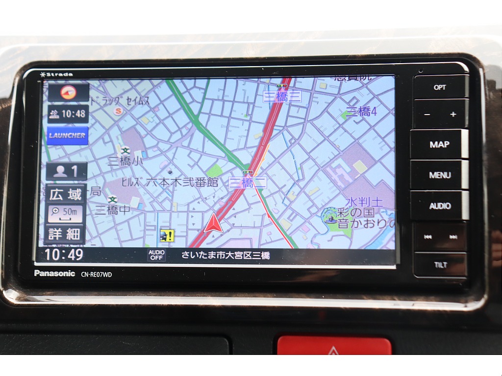 パナソニック7インチフルセグナビを搭載！
