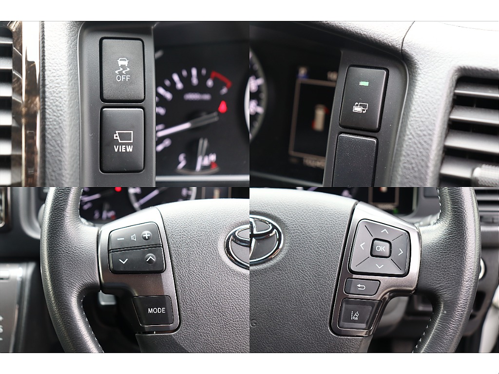 ナビ操作に便利なステリングオーディオスイッチを完備！