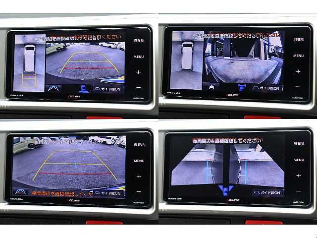 駐車時も安心なパノラミックビューモニターを完備！