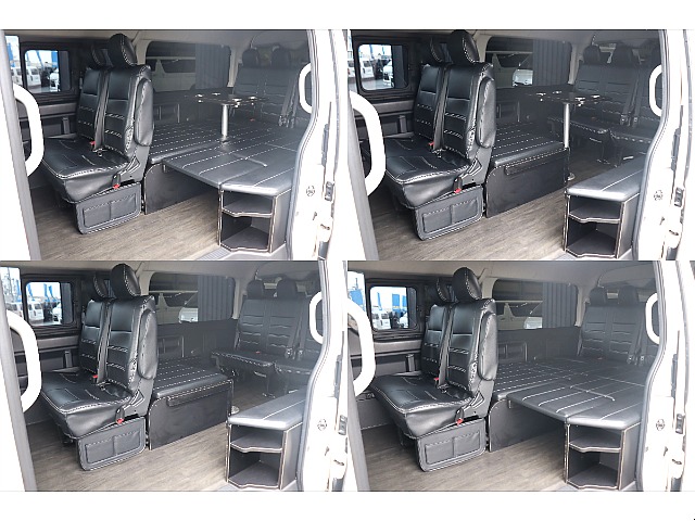 R1内装架装に仕上がっております！車中泊とプライベートの両立がしやすいシートアレンジ♪