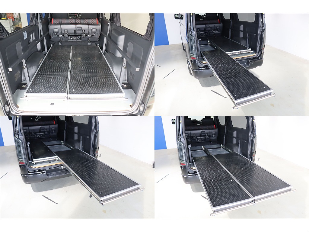 スライドフロア完備で荷物も楽々に取り出し可能！！