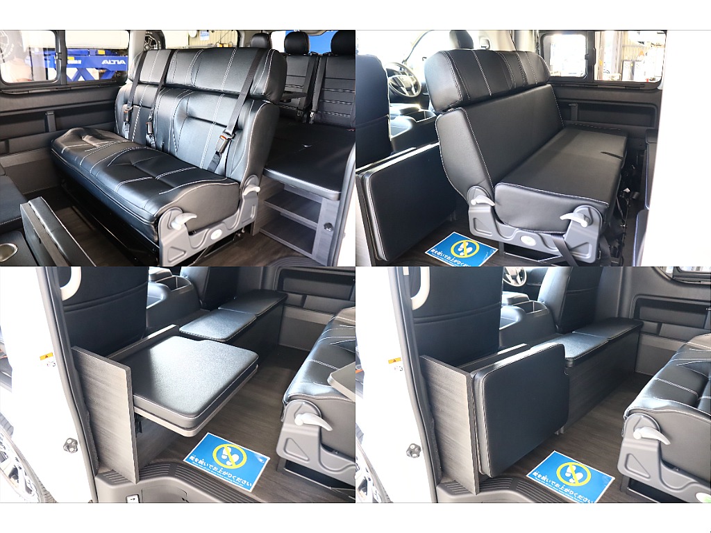 新作内装架装【ネクロス】車中泊も可能な使い勝手の良いシートアレンジ！