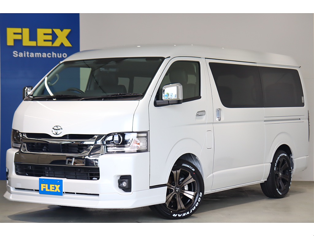 改良後9型ハイエースワゴンGL　2WD　　ネクロス　専用ベットキット　フロア施工　専用テーブル　　デジタルインナーミラー　Bi-Beamヘッドライト ！