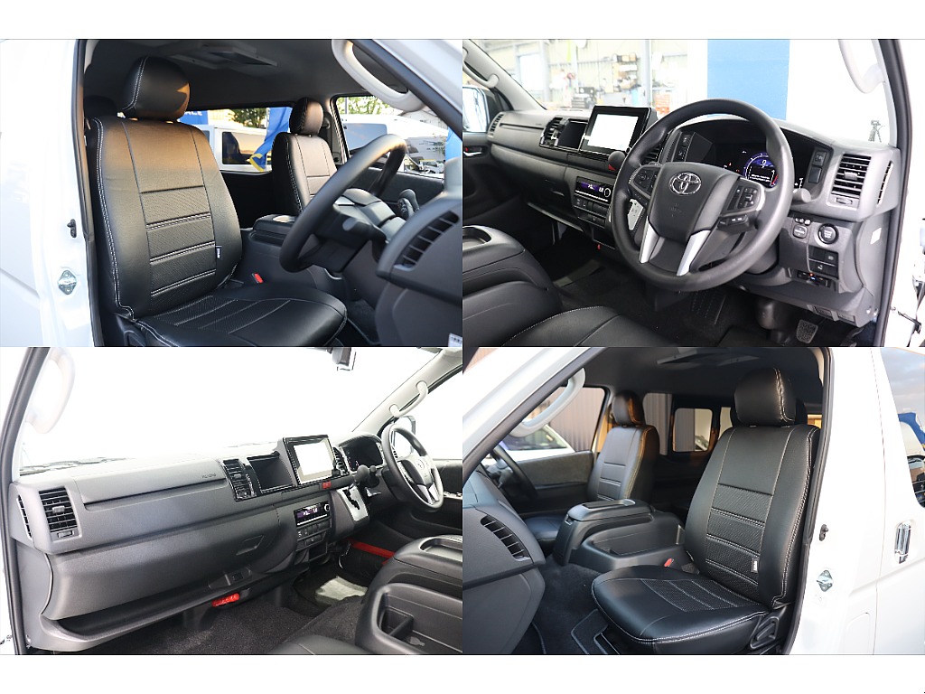 FLEXオリジナル 黒レザーシートカバーを着用済み！