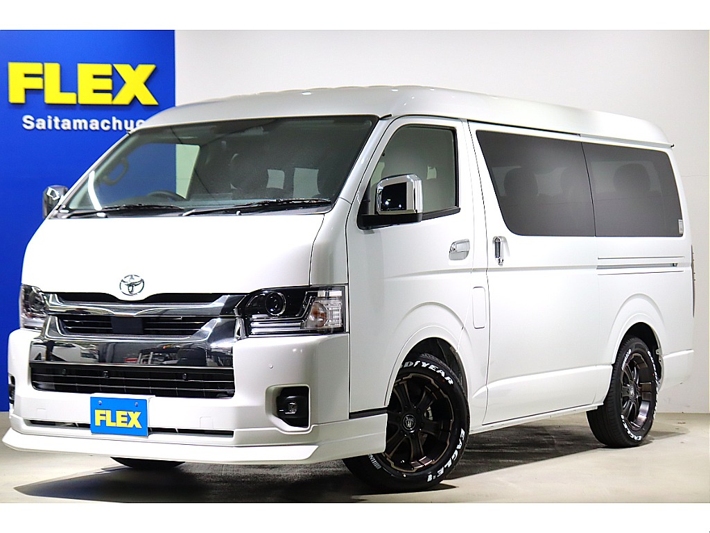 改良後9型ハイエースワゴンGL　がそりん2WD　内装架装familiar　10人乗り　専用ベットキット　フロア施工　専用テーブル　パワースライドドア　デジタルインナーミラー　Bi-Beamヘッドライト