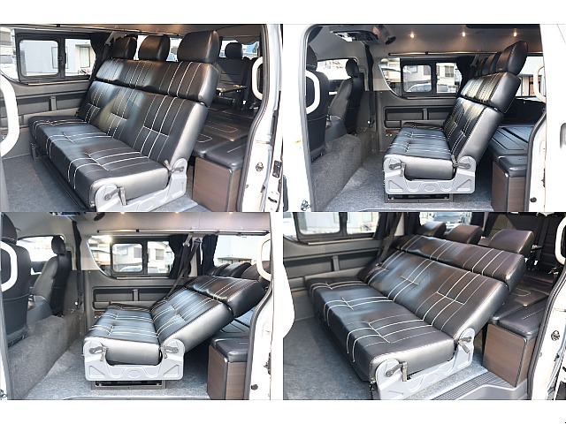 セカンドシートはヘッドレスト付き３人掛けシート！