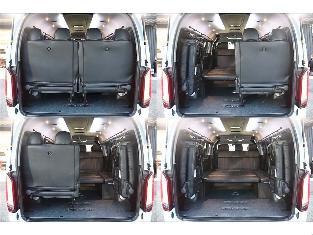 シーンに合せたシートアレンジも可能です☆