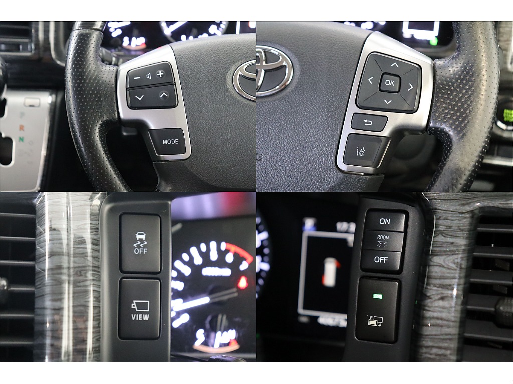 ステアリングスイッチ付きで運転手も快適です☆