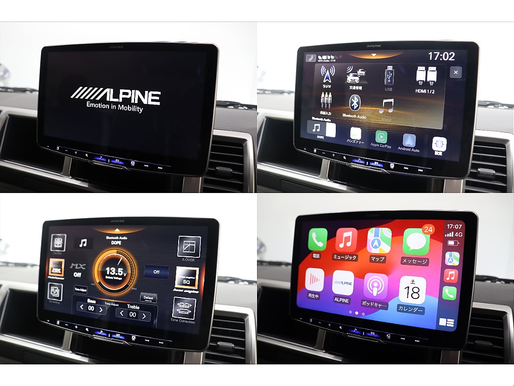 アルパインBIG-Xディスプレイオーディオを完備！