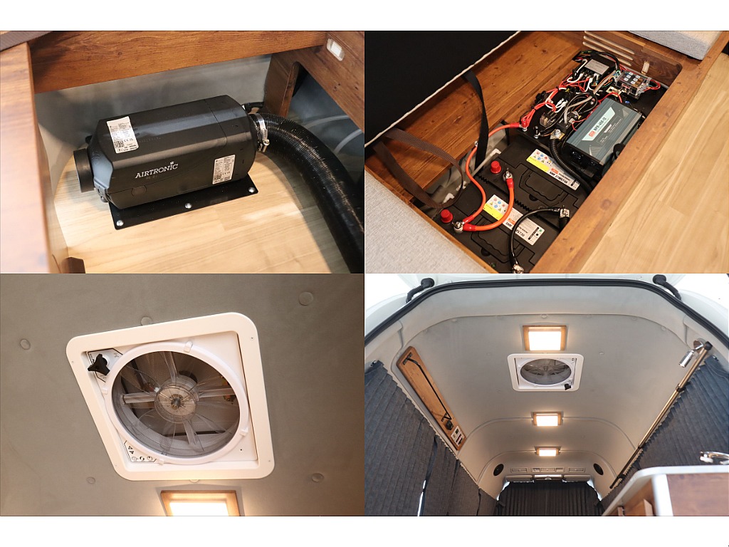 FFヒーター・追加サブバッテリー・ベンチレーターなども完備しております☆