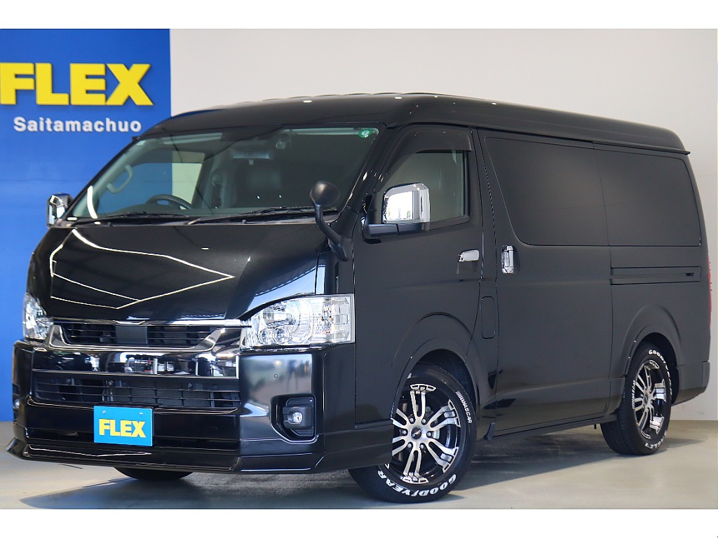 【厳選中古】ハイエースワゴン　GL　ガソリン４WD　スタンダードシート　バッドフェイス　エアロスタイル　床張り施工済み☆