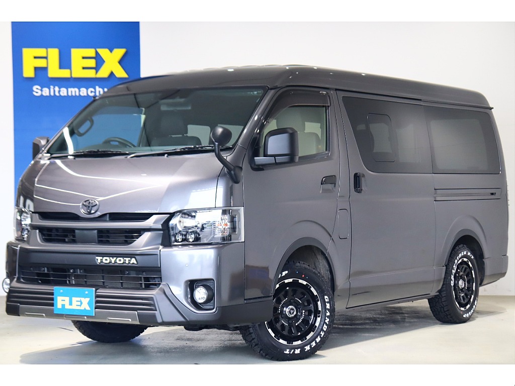 【厳選中古】令和3年　ダークプライムⅡ　ガソリン４WD　廃盤ガンメタ　ブラックエディション　ベッド　フルセグナビ搭載！