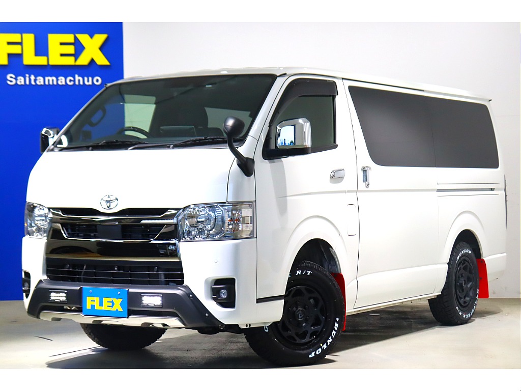 令和6年式　ハイエースバン　スーパーGLダークプライムⅡ　ディーゼル4WD　オフロードパッケージ　BIGX11インチナビ　ETC　HDMI端子　ベットキット　6面カーテン　サイドバー　ルーフスピーカー