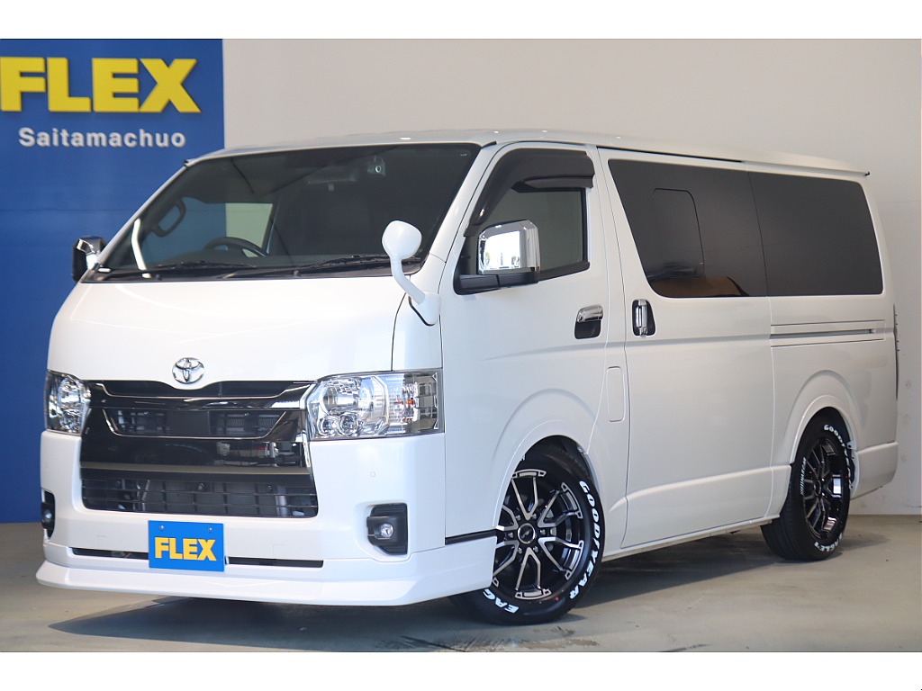 【厳選中古】ハイエースバン　ダークプライムⅡ　　ディーゼル２WD　ローダウンスタイル　エアロ　新品17インチAW/ナスカータイヤ付き☆