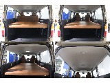 荷室にはブラウンカラーのフラットベットキットを装着済み！