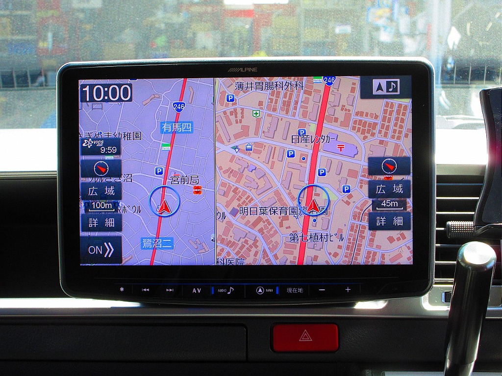 搭載されてるナビはアルパインビックＸ１１型♪大画面が人気のナビが装着されております！