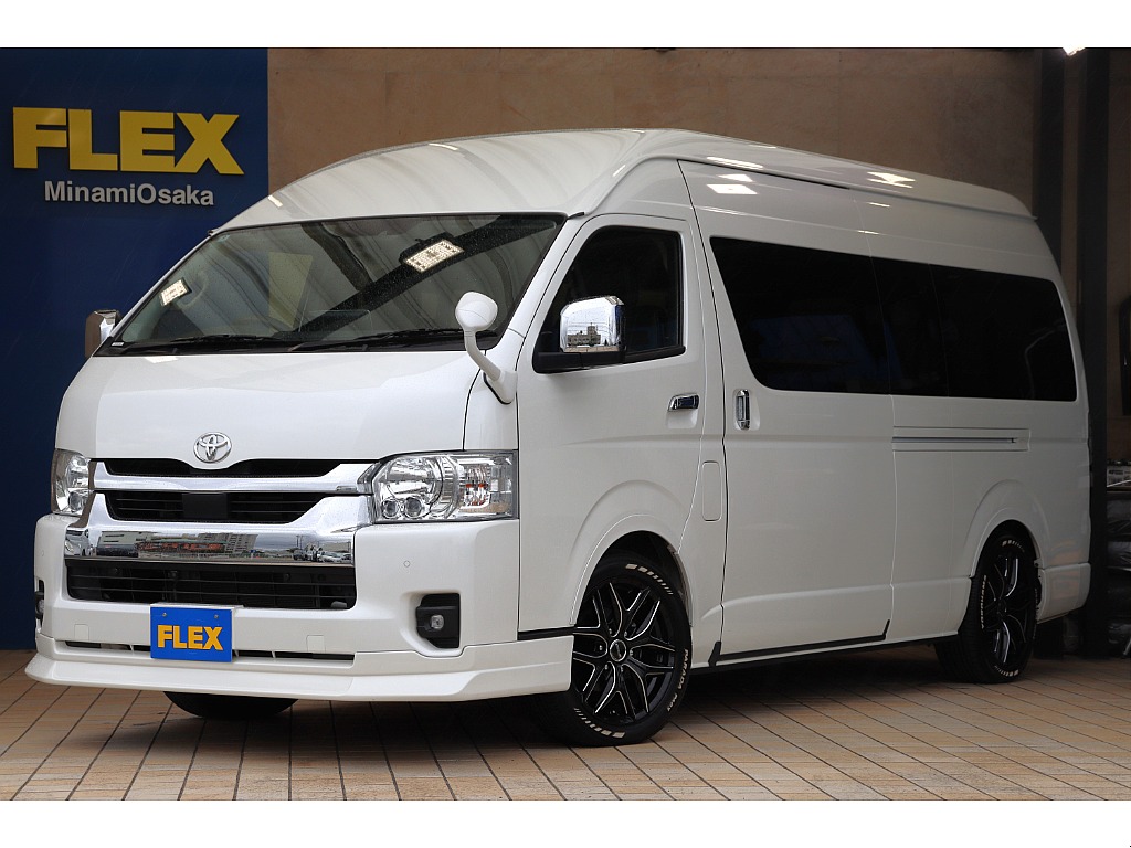 トヨタ&nbsp;ハイエース&nbsp;ワゴン2.7グランドキャビン 4WD&nbsp;10人乗り ベッドキット&nbsp;大阪府