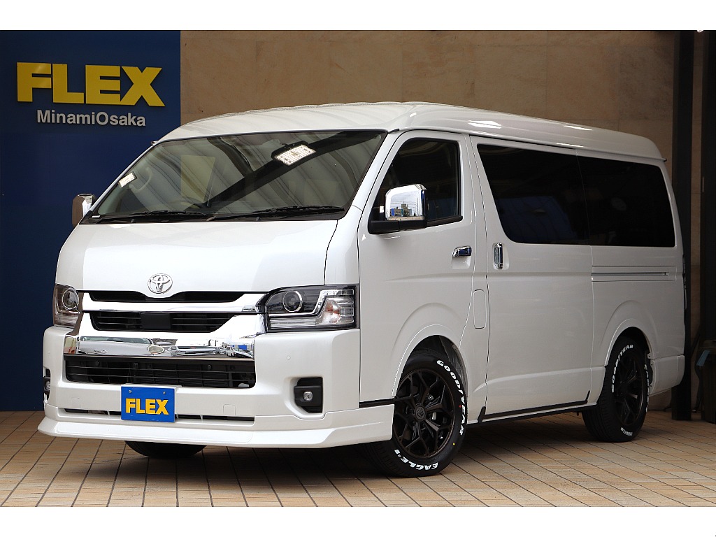 トヨタ&nbsp;ハイエース&nbsp;ワゴン2.7GLロング ミドルルーフ 4WD&nbsp;パーキングサポート 床張り施工&nbsp;大阪府